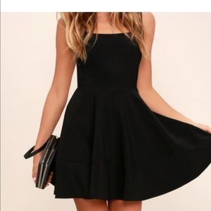 Lulus Home Before Daylight Black Dress, Small